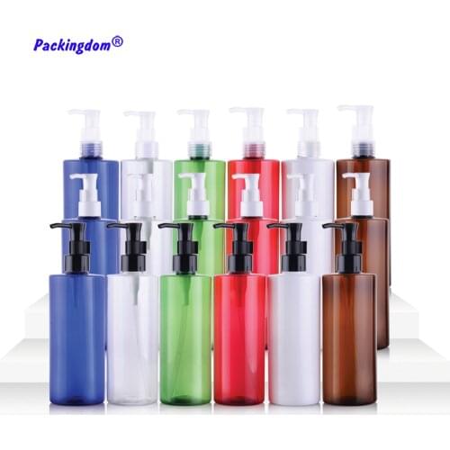 10pcs Shampoo Bottle Empty Plastic Pump Bottles Cosmetic Container Shower Gel Dispenser Lotion Liquid Storage Packaging 500ml