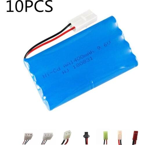 1400mah 9.6v Rechargeable Battery For Rc toys Car Tanks Trains Boat Gun Ni-CD AA 700mah 9.6v Battery pack for rc boat 10pcs