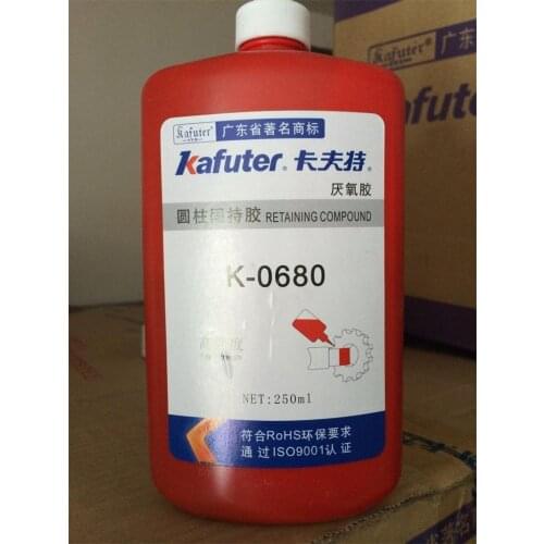 2pcs Kafuter 250ml K-0680 cylinder anaerobic metal retaining compound motor gearboxes special adhesive green