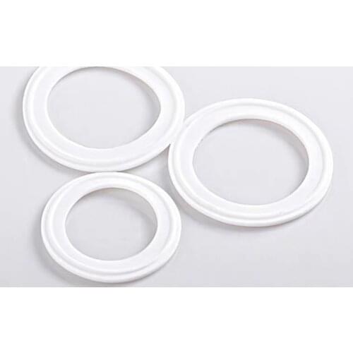 5Pcs PTFE Grooved Gasket Fits 19mm-108mm OD Pipe & 50.5mm-119mm OD Sanitary Tri Clamp Type Ferrule Flange in Gaskets