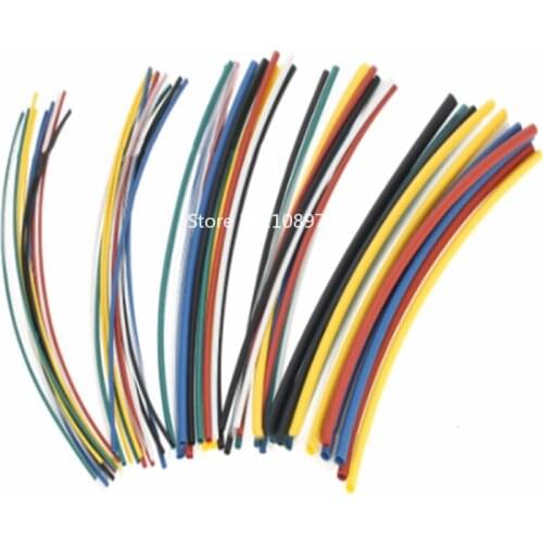 70Pcs/lots 2:1 Heat Shrink Tube Kit Shrinking Assorted Polyolefin Insulation Sleeving Heat Shrink Tubing Wire Cable 5 Sizes