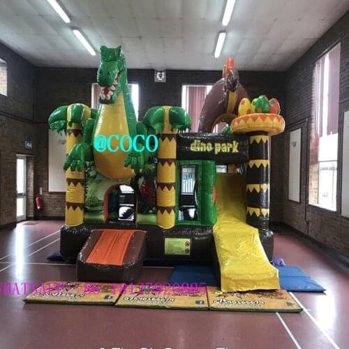 Free shipping to door, popular jumper castle Air bouncer inflatable dinosaur bouncer jumper house
