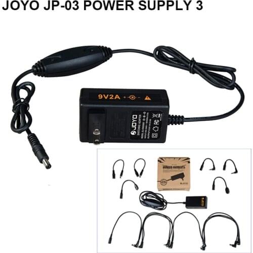 JOYO JP-03 Power Supply for 9V Guitar Effect Pedals Combo Pack, all Include Line 6, Digitech, RAT, EH pedals free shipping