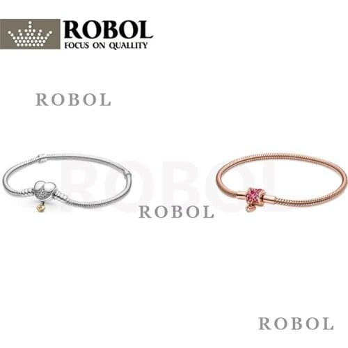 29 Original 925 Sterling Silver Jewelry 2021 Mothers Day Heart Bracelet Fit for DIY Charm Ladies Jewelry Gift Free Shipping