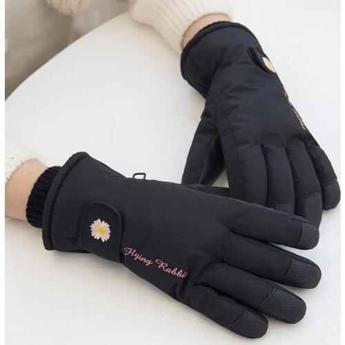 2020 Winter Womens Warm Skiing Gloves Full Fingers Waterproof Anti-Slip Mittens Youth Girls Snow Thick Guantes for Ladies