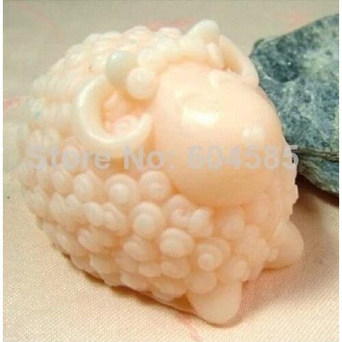 Cartoon Curly sheep Craft Art Silicone Soap mold Craft Molds DIY