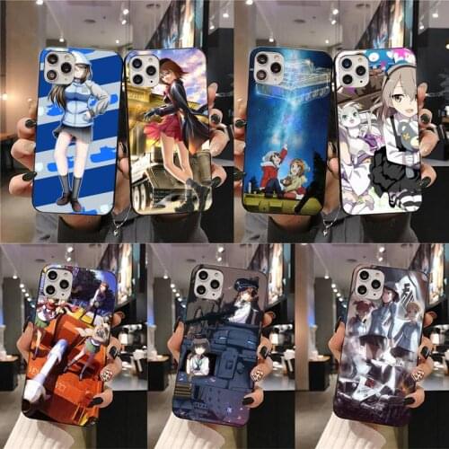Anime Girls Und PANZER Phone Case For iphone 12 11 Pro Max Mini XS Max 8 7 6 6S Plus X 5S SE 2020 XR cover