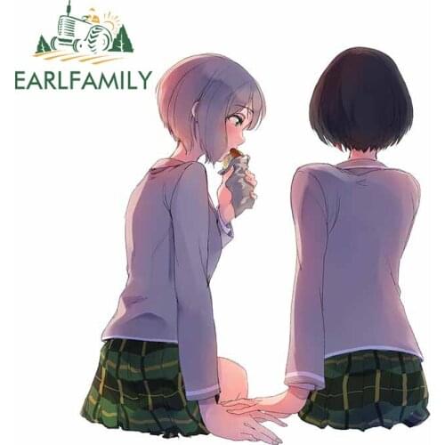 EARLFAMILY 13cm x 11.4cm Car Assessoires Stickers For Zerochan Anime Creative Decal Auto Laptop Motorcycle Waterproof Decoration