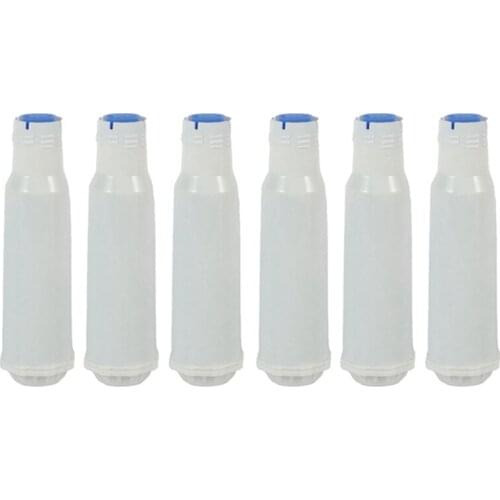 6Pcs Coffee Machine Soft Water Filter Water Filtration System for KRUSPS MELITTA AEG SIEMENS NEFF GAGGENAU NIVONA