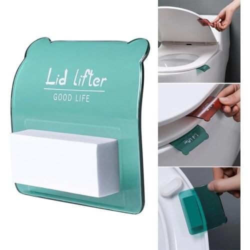 Toilet Seat Lifter Avoid Touching Sanitary Toilet Seat Handle Lifter Self Adhesive Easy To Carry For Assorted Toilets Tool