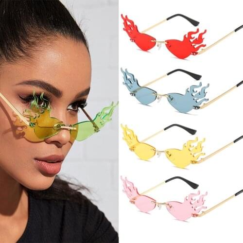 Fashion Octopus Shape Colorful Lens Frameless Sunglasses Fashion Ladies Irregular Sunglasses UV400 Gafas De Sol