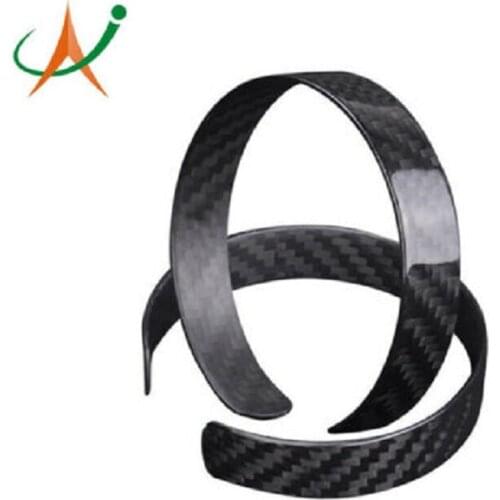 Men Women Bangle Couples Carbon Fiber Bracelet C Type Fashion Wristlet Gift
