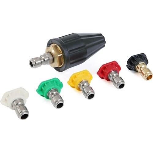 High-pressure Washing machine nozzle five colors rotating sprinkler head 3600PSI spinning Lotus spray-head