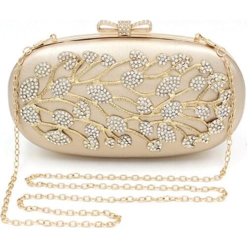 Ladies newest egg-shaped alloy dinner bag women handmade banquet clutch purse female single shoulder messenger evening bags