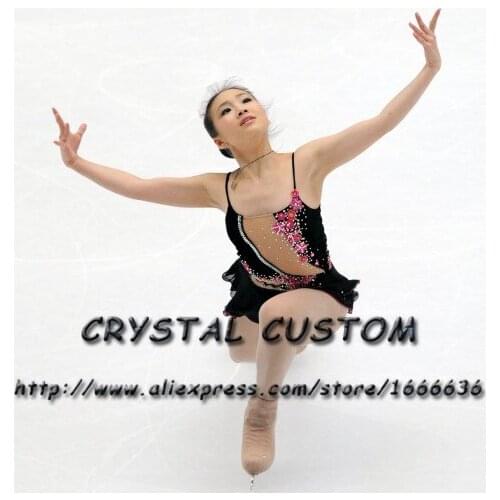 Girls Figure Skating Dress Graceful New Brand Ice Skating Dresses For Competition Customized DR3903