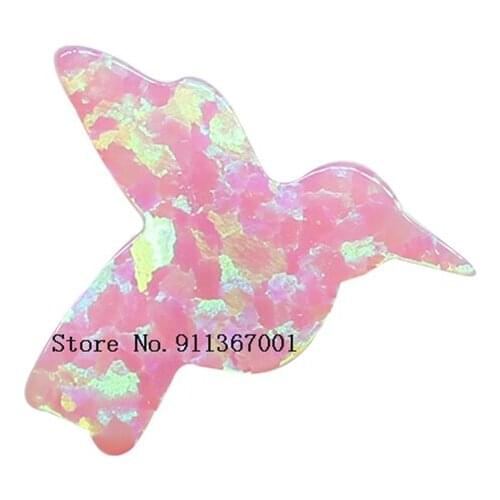 50pcs Wholesale Synthetic Fire Opal bird opal pendant Size 10*12mm for women