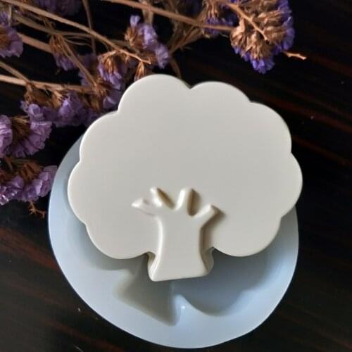 Fondant Mould Tree Silicone Mold Tree Soap Molds Gypsum Chocolate Candle Mold Clay Resin QT0202 PRZY Silicone Eco-friendly
