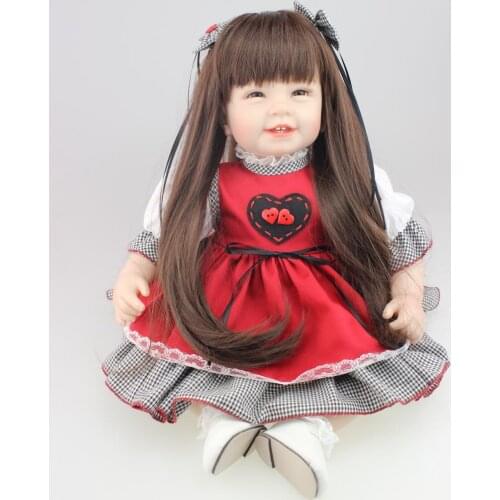 55CM Baby Sleeping Dolls Silicone Reborn Dolls Babies Bonecas Brinquedos Menina Best Christmas/birthday Gift for Kids Education