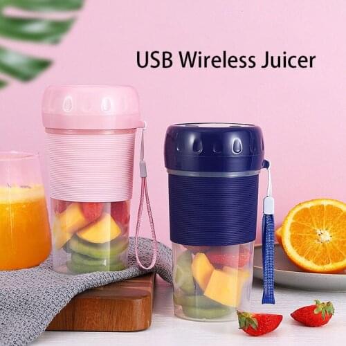 300ML Electric Juicer Portable Mini Electric Juicer USB Frute Smoothie Mixer Durable Food Processor Fruit Juice Cup Kitchen Tool