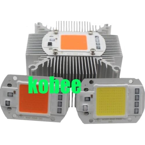 LED COB Bulb Lamp 20W 30W 50W LED Chip 220V 110V Smart IC integrated Driver Cold/Warm White/full spectrum With Heatsink