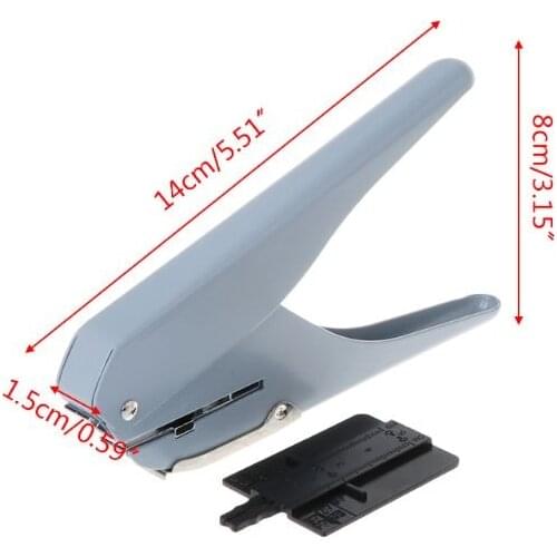 Mushroom Hole T-type Office Punches Paper Cutter Loose Sheet DIY School Supplies Scrapbooking Puncher Binding Holes