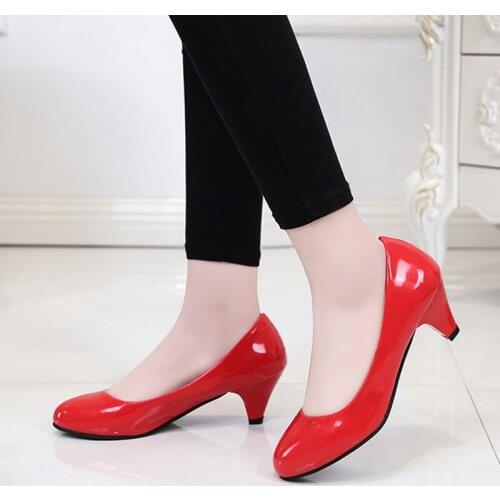 Female Shallow Mouth Nude Color Shallow Mouth Womens Single Shoes Fashion Office Work Wedding Shoes Ladies Low Heels Women