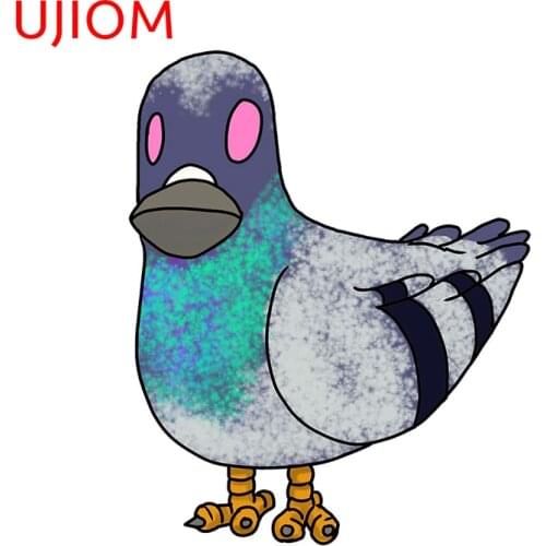 UJIOM Bean Town Pigeon Sticker Wallsticker Cartoon Animals Room Decoration Wallpaper Home Decor Vinyl Wall Art Waterproof Decal