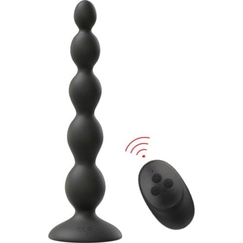 USB Charging Wireless Remote Control Vibrating Anal Beads Butt Plug Vibrators For Adult Masturbator Sex Toys For Women/Men