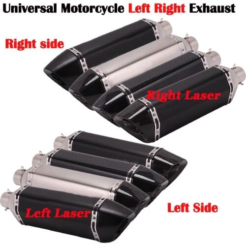 470mm Motorcycle AKGAP GP Exhaust Right Left Side xhaustMuffler Escape Moto For Nmax MSX NC750X CBR Z900 Z1000 R1 848 1098 RC390