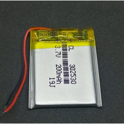 High Quality 302530 200mAh 3.7V Lithium Polymer Battery 032530 Li-ion battery for MP3 MP4 Digital Products voice recorder
