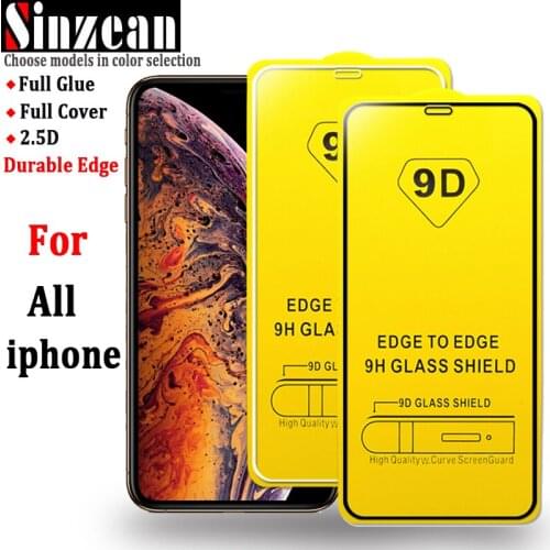 200pcs 9D Full Glue Tempered Glass for iphone 13 pro/12 pro max/12 mini/11 pro max/SE2/XS MAX/XR/7/8 Plus 9D Screen Protector
