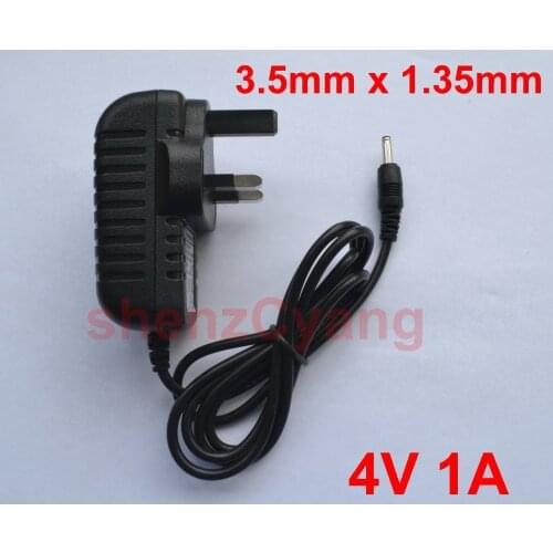 1PCS High quality DC 4V 1A &1000mA AC 100V-240V Converter Switching power adapter Supply UK Plug DC 3.5mm x 1.35mm
