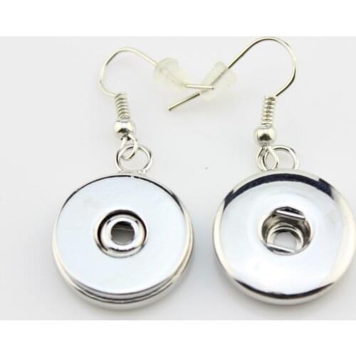Ginger 18mm Snap Button Earrings Jewelry Changeable Snap Button Earrings Fit 18/20mm Ginger Snap Button Jewelry 10pairs