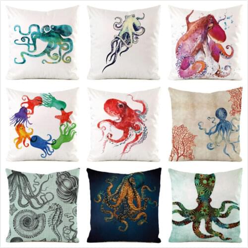 45cm*45cm Coconut trees on the beach imitated silk fabric throw pillow covers couch cushion cover home decorative pillows
