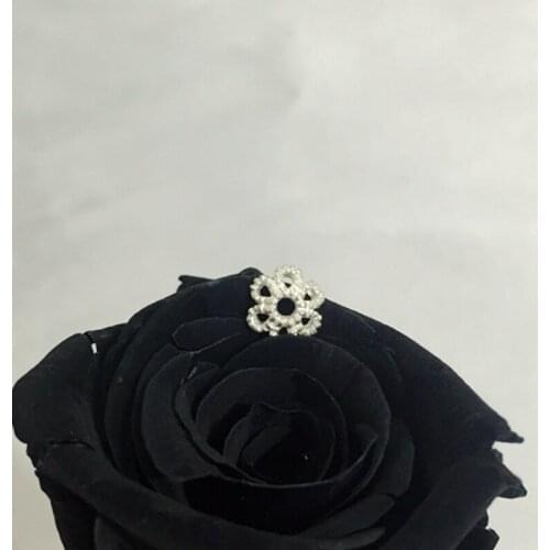 5MM (6g-42pcs)/lot " Fake One Penalty Ten " 925 Sterling Silver Jewelry Bead Caps Jewelry Findings Accessories