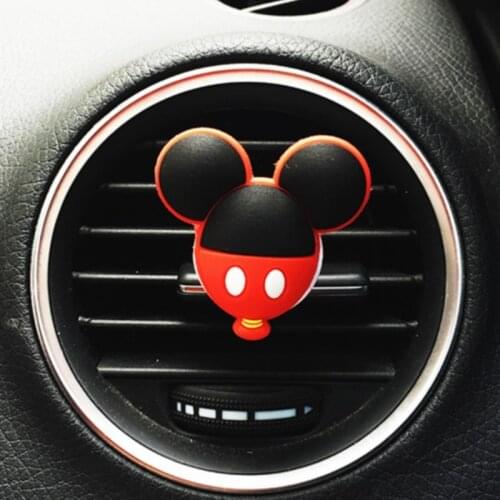 5Pcs Air Freshener Clip Cartoon Perfume Car Wholesale PVC Lovely Vent Fragrance Cute Mouse Auto Accessories Lemon Flavour