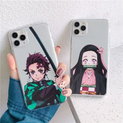 Kimetsu No Yaiba Demon Slayer Anime Phone Case For Xiaomi Poco X3 NFC Mi 11 Lite Redmi Note 9 8 10 Pro Clear Soft TPU Cover Capa
