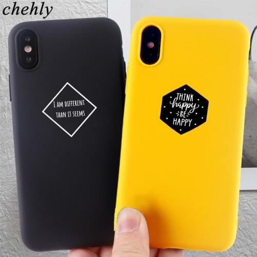 Cell Phone Case for IPhone 6s 7 8 11 Plus Pro X XS MAX XR Fashion Words Cases Soft Silicone Fitted TPU Back Accessories Covers