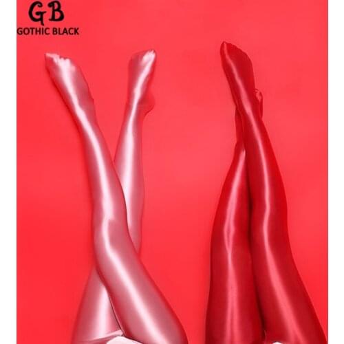 Gothblack Pants Solid Bright Silk Yoga Sports Casual Pants Body Stocking Stirrup Leggings Women Back To Basics Simple Streetwear