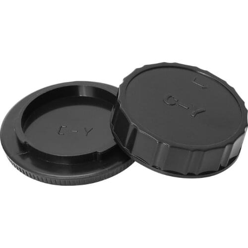 Camera Body Cover Rear Lens Cap Hood Protector Set Anti-Dust Heat-proof Accessories for Contax Yashica C/Y Mount DSLR SLR