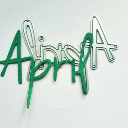 Metal April paper die cutting dies for Scrapbooking/DIY Easter wedding Halloween Easter card