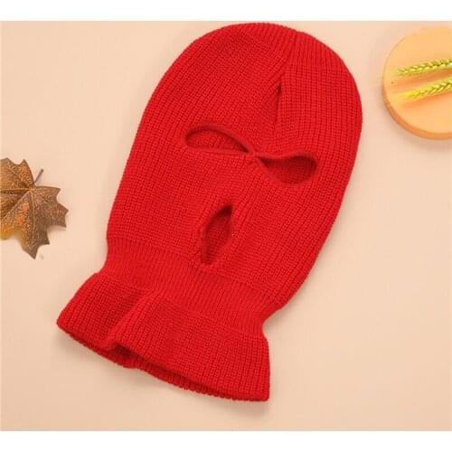 Male Winter Full Face Cover Mask Balaclava Knitted Hat Unisex Outdoor Mask Beanie Hat New Warm Face Masks