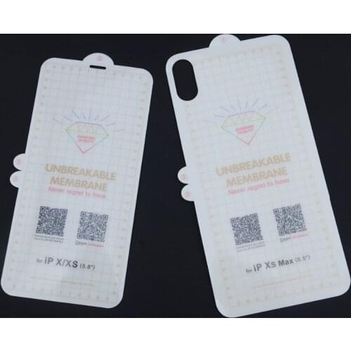 Brand New Soft TPU Screen Protector for iPhone XS MAX 6.5" XR X 8 7 6 6s plus 0.15mm UnBreakable Membrane Protective Film