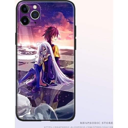 No Game No Life Sora Shiro Anime Soft Silicone Phone Case Cover Shell For IPhone SE 6 6s 7 8 Plus X XR XS 11 12 Mini Pro Max
