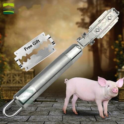 Shaving pig hair knife pig shaving artifact stainless steel pig foot stripper scrape pork scrape animal pig hair removal tool