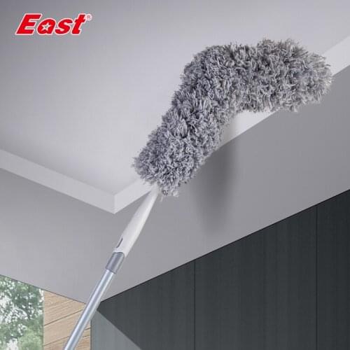 East Duster Dust Brush Cleaner Flexible Microfiber Dusters Wipe Off Dust Long Handle Household Cleaning Accessories Gray ES8388