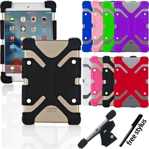 Silicone Stand Case Cover for Apple IPad 1/2/3/4/5/6/7/8/air 1/air 2/air 3/air 4/Pro Tablet Full Four Corner Protection Case