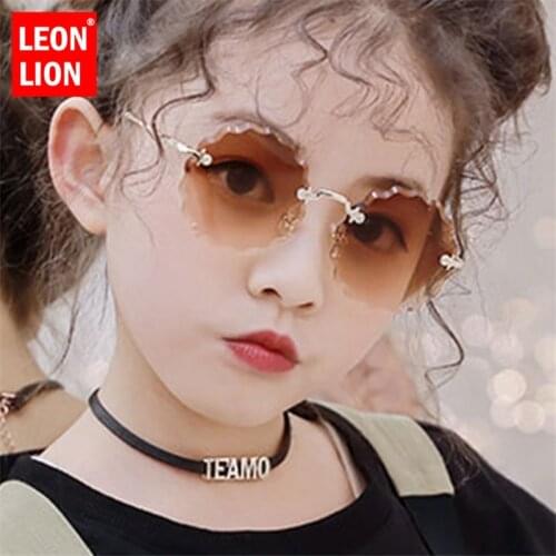 LeonLion Round Retro Children Sunglasses Vintage Glasses For Girl/Boy Luxury Brand Sunglasses Child Cute Oculos De Sol Feminino