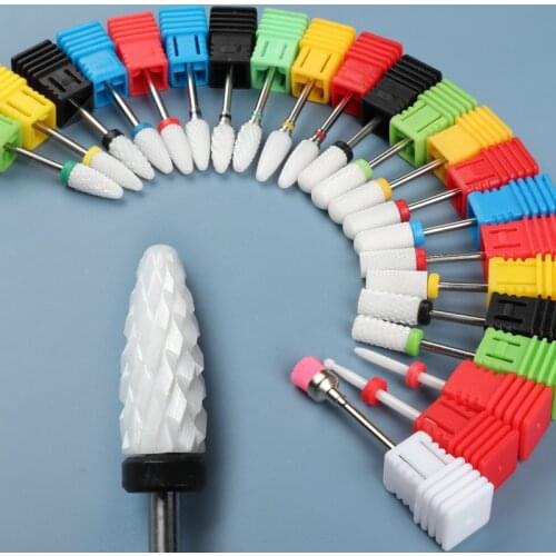 Special Milling Cutter For Manicure Machine Ceramic Hard Alloy Drill Bit Accessories Nail Design Electric File Tool