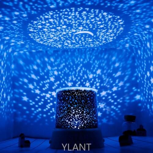 Ylant LED Star Projector Lamp RGB Night Light Childrens Birthday Gift Couple Romantic Atmosphere Lights Novelty Colorful Lights